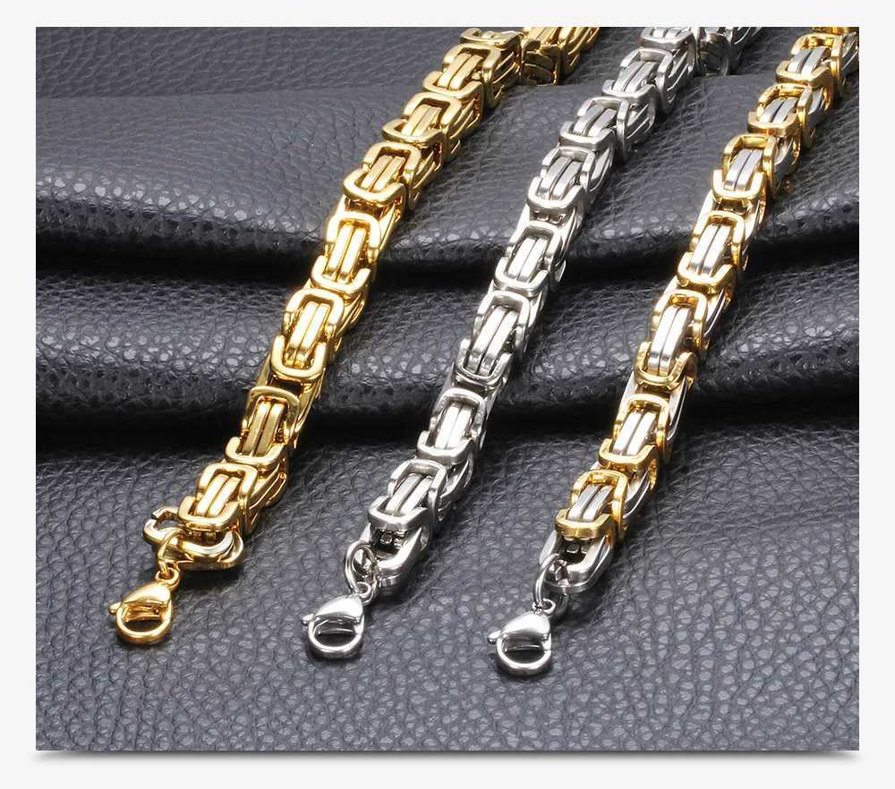 HNSP 8MM Stainless Steel Bracelet for Men Hand Chain Motorcycle Bikes Rock Male Jewelry W250620