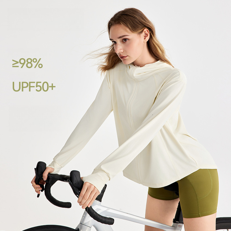 Outdoor Sports Loose Cool Breathable Hooded Sun Protection Coat Women's Beach Cover-up Sunshade Skin Jacket