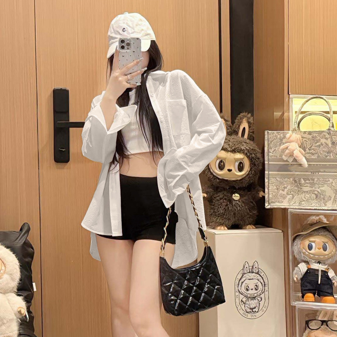 2026 Gym Clothe Set New Women Street Shirt Dreamscape Outdoor Button Down Long Sleeve Outdoor Casual Loose Top Jacket Lightweight And Thin Breathable 