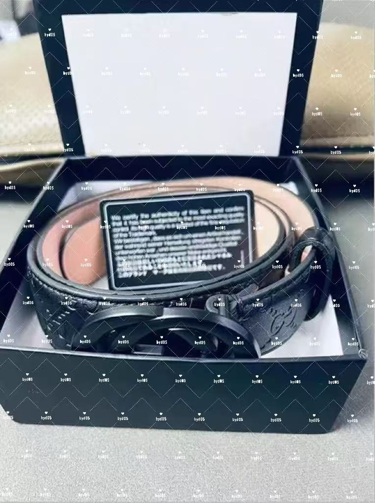 Mens Luxury Designer Belt For Men And Women With Gold Cintura Ceinture Luxe Silver Buckles Striped Double Sided Casual Style Papercut Width 3.8cm With Gift box 2025