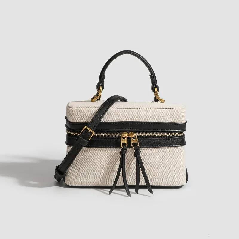 DHGM Fashion Box Women Handbags Designer Thick Canvas Shoulder Crossbody Bags Casual Spring and summer Small Purses 2024 bolso mujer