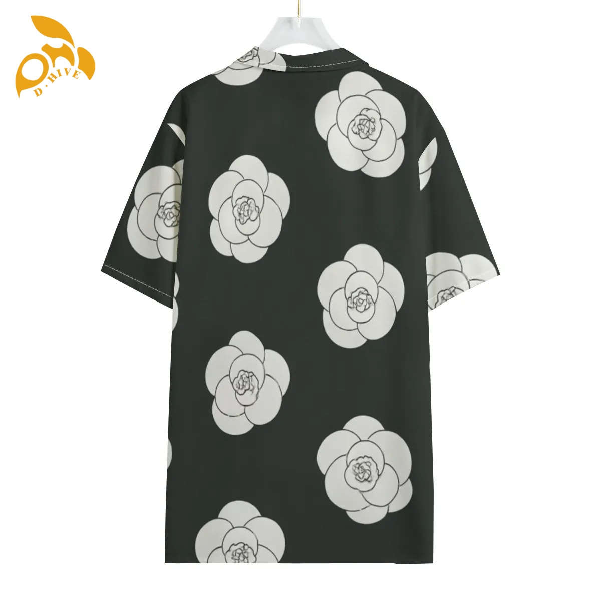 free shipping of customized new All-Over Print Men's Hawaiian Shirt With Button Closure Customize patterns