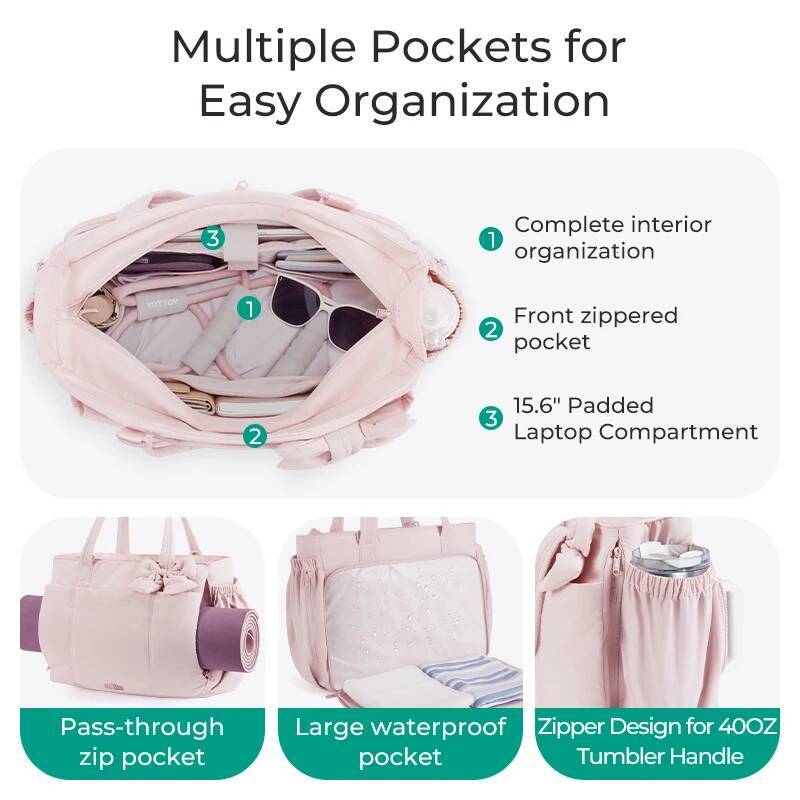 DHSM BAGSMART Professional Tote Bag for Women Office Handbag with Laptop Sleeve Work Purse Business Travel Top Handle Shoulder Bags