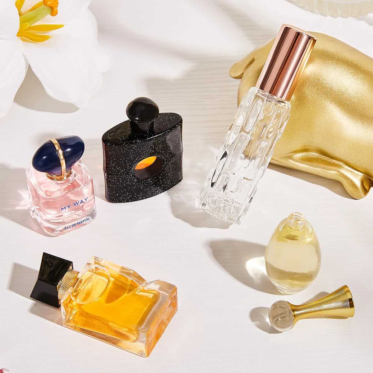 Women Perfume Mens Pheromones Fragrance Long Lasting Woody Floral Cologne Compact Portable Perfume Luxury Gift Set W250620