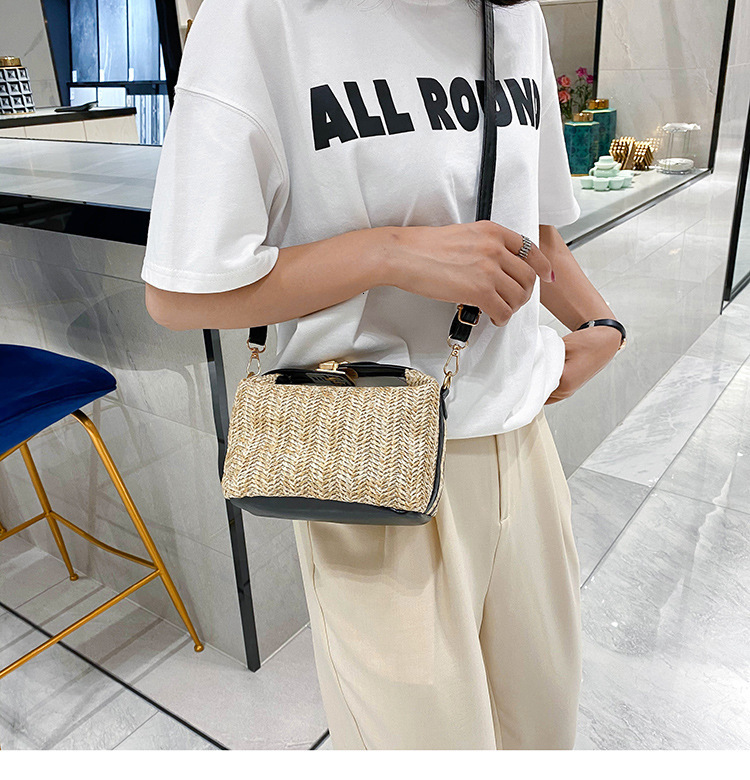 Free Shipping 2025 New Designer Bag Fashionable And High-quality Shopping Bag Multifunctional Crossbody Bag Simple And Fresh Straw Woven Single Should