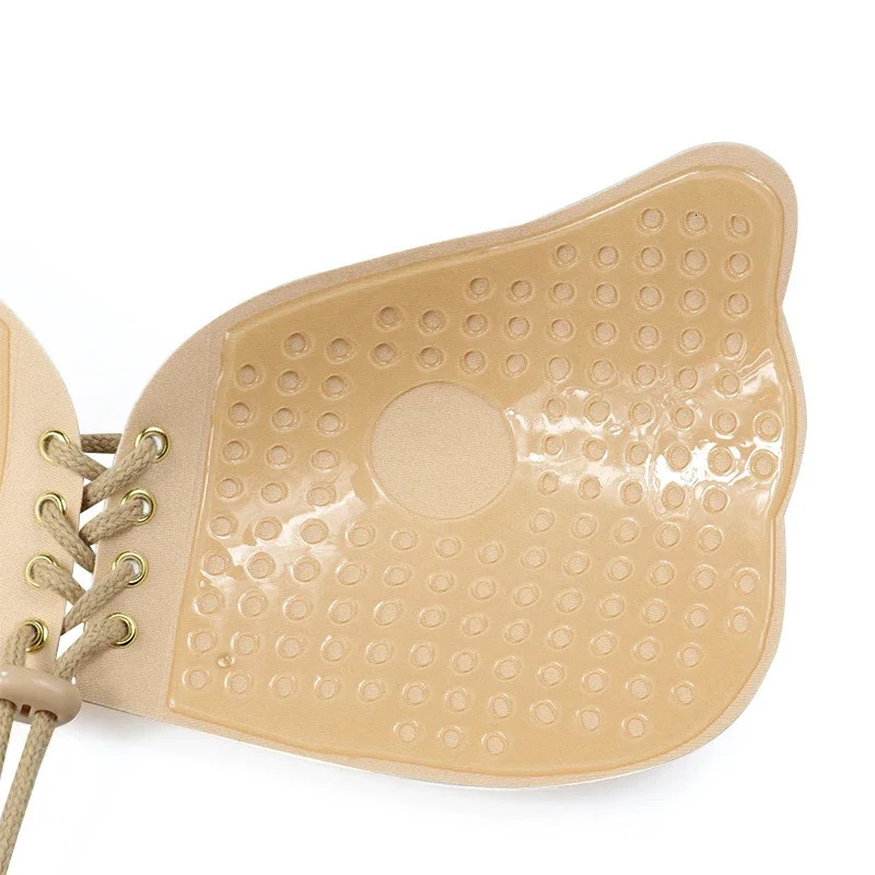 Seamless Self Adhesive Fly Bra Strapless Push Up Wireless Stick On Sexy Lingerie Invisible Silicone bra For Women Girl 250609