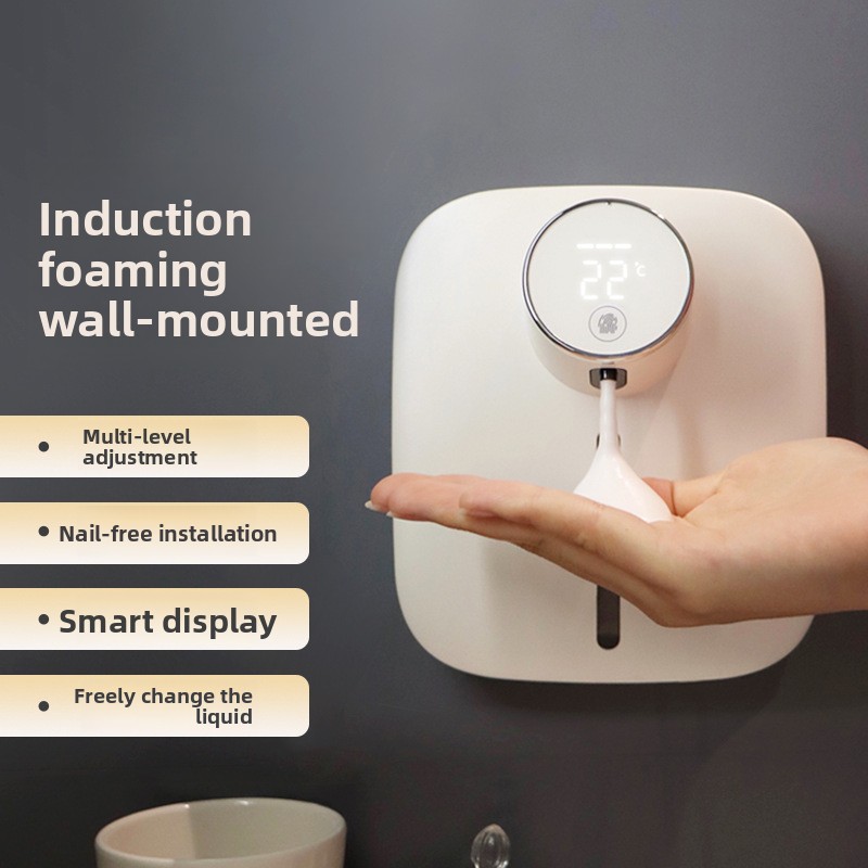 Hot Sale Best Seller Wall Mounted Foam Hand Soap Dispenser Smart Sensor Automatic Touchless Sanitizer Machine for Home, High Efficiency, Easy Inst, Lo