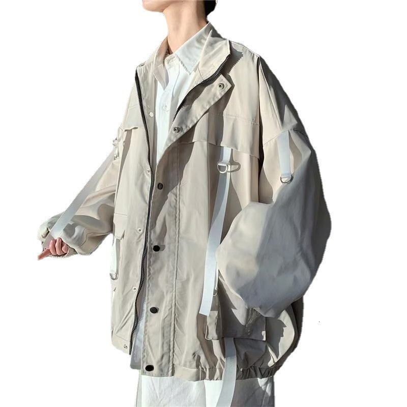 Men's Jackets Men Streetwear Jacket Black Hip Hop Autumn Cargo Harajuku Hooded Outwear Clothes oversize 5XL 6XL 7XL 221124