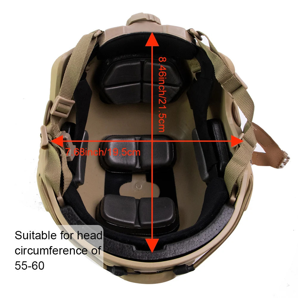 BOOIU Airsoft Tactical Helmet Adjustable Knob Thicken ABS Outdoor Fast MHPJ Riding Shooting CS Protective Military Gear 250611