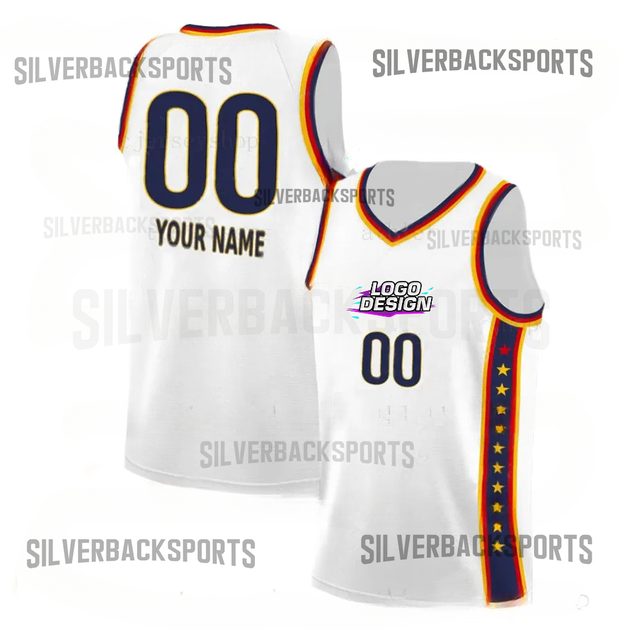 Men's 22 Basketball Clark Jersey - Yellow Embroidery - Perfect for Festivals, Parties, and Outdoor Sports Jersey