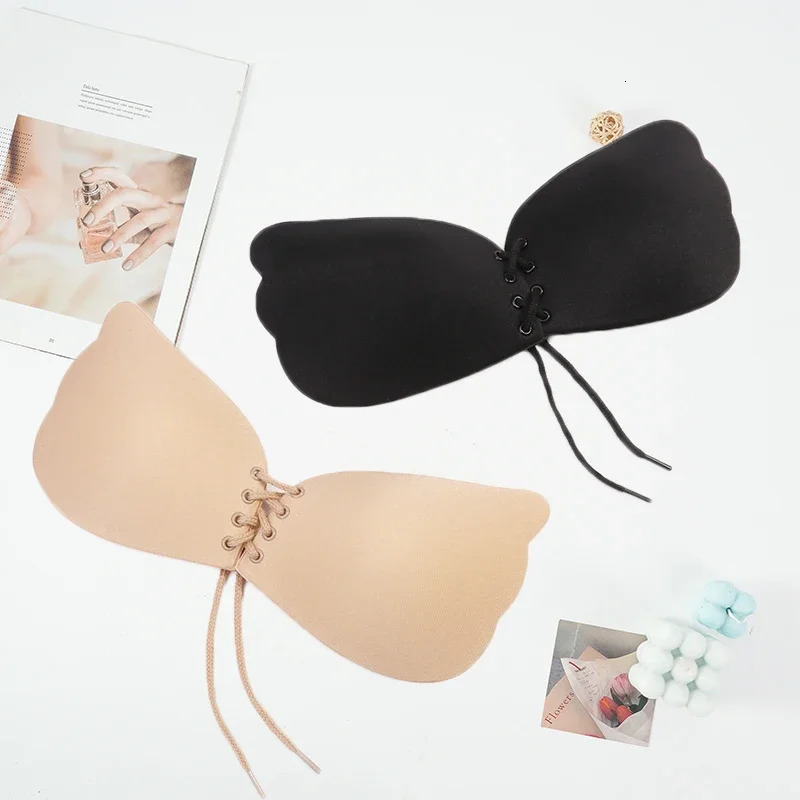 Seamless Self Adhesive Fly Bra Strapless Push Up Wireless Stick On Sexy Lingerie Invisible Silicone bra For Women Girl 250609