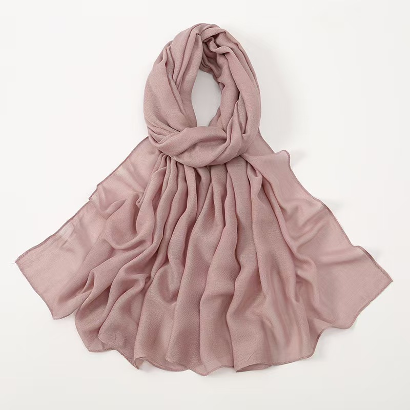 T1020 thin modal single color thin edge breathable cotton shawl cotton and linen women's scarf headscarf
