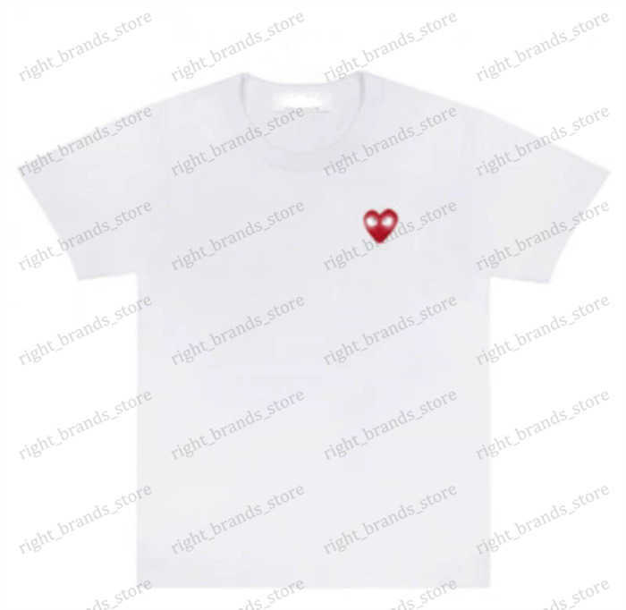 Play T Mens A Heart T Shirt Designer Graphic Red Love T-Shirts Plays T Clothes Come Du Garcon T Strt Graffiti Style Cracking Pattern Shirts Tops Summer T Ccf T250620