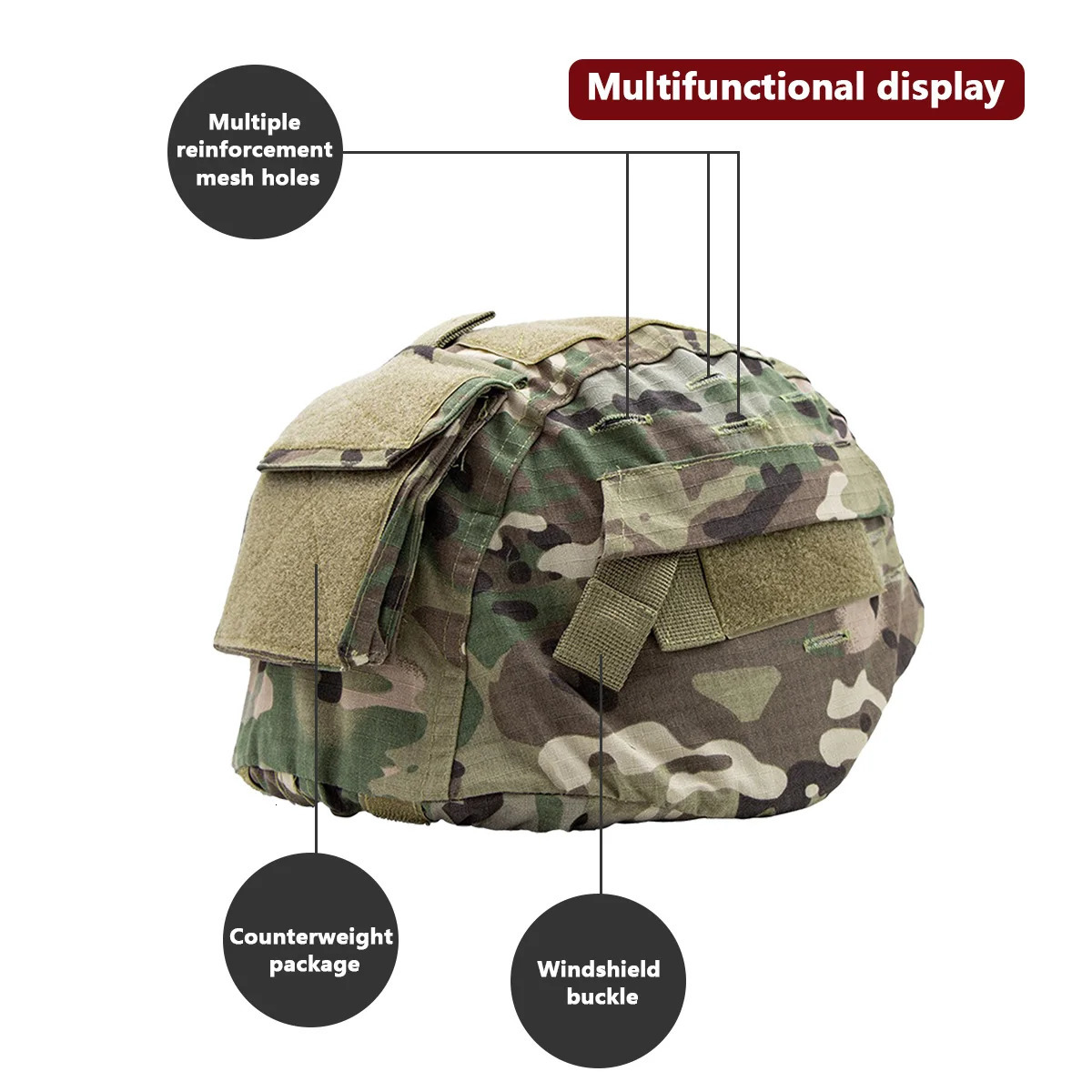 Tactical Helmet Camouflage Cover For MICH 2000 Airsoft Paintball Scratchresistant proof Accessories 250611
