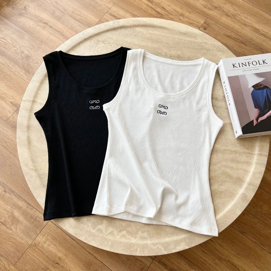 Womens Tank Top Summer Slim Sleeveless Camis Croptop Outwear Elastic Sports Knitted Tanks 06