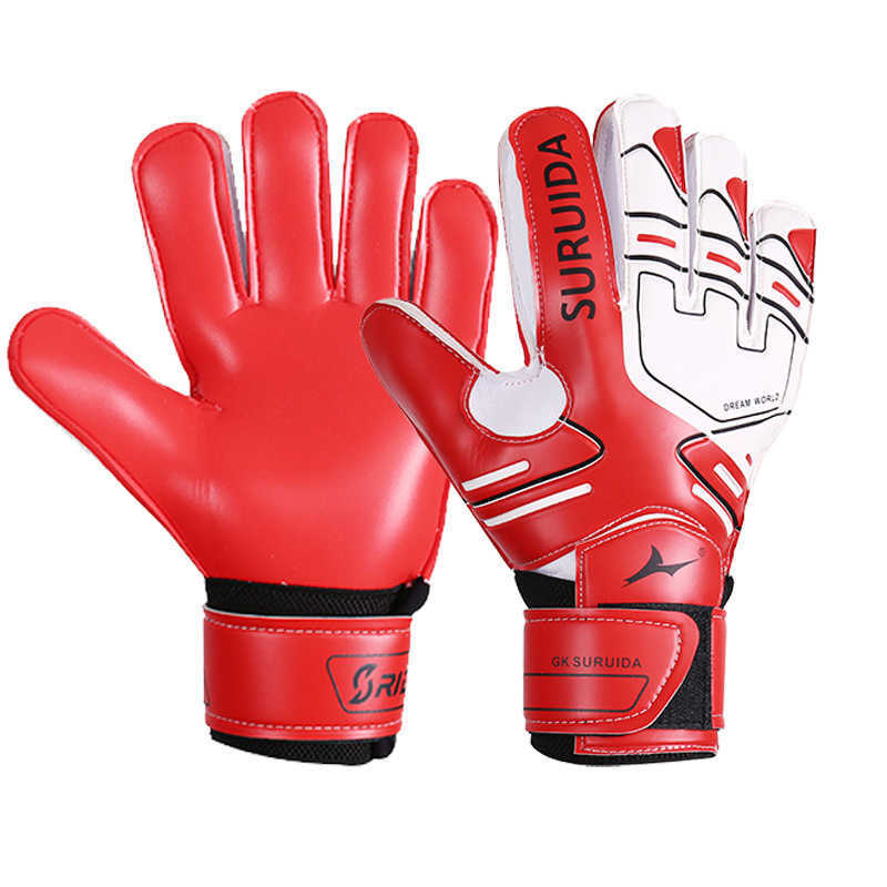 Professional football equipment - Goalkeeper gloves. Goalkeeper gloves with finger protection, anti-slip and wear-resistant. Training gloves for adult