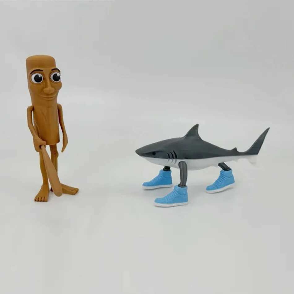 Itan Brainrot Tung Sahur Figure Toy Tralalero Tralala Figures Bombardino Crocodile Chimpanzee Banana Model Decor Doll Gift L250620G9U4