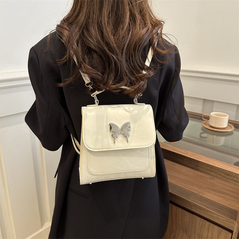 2025 Spring Summer New Fashion Backpack Women Butterfly Handbag Travel Bag Multifunctional Girls Shoulder Bag
