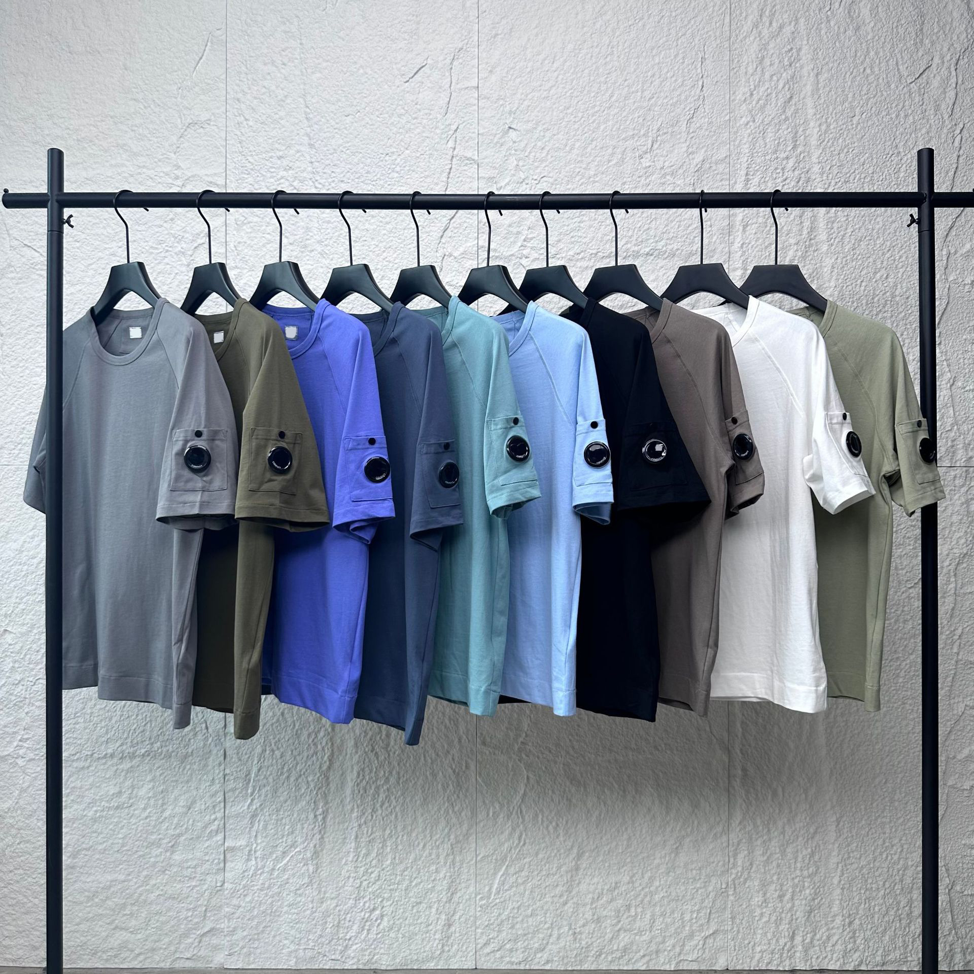 designer tshirt CP. Mens shirt Hip Hop Short Sleeve Tee Summer Men Women High Quality Streetwear Fashion Black white Couple T Shirt