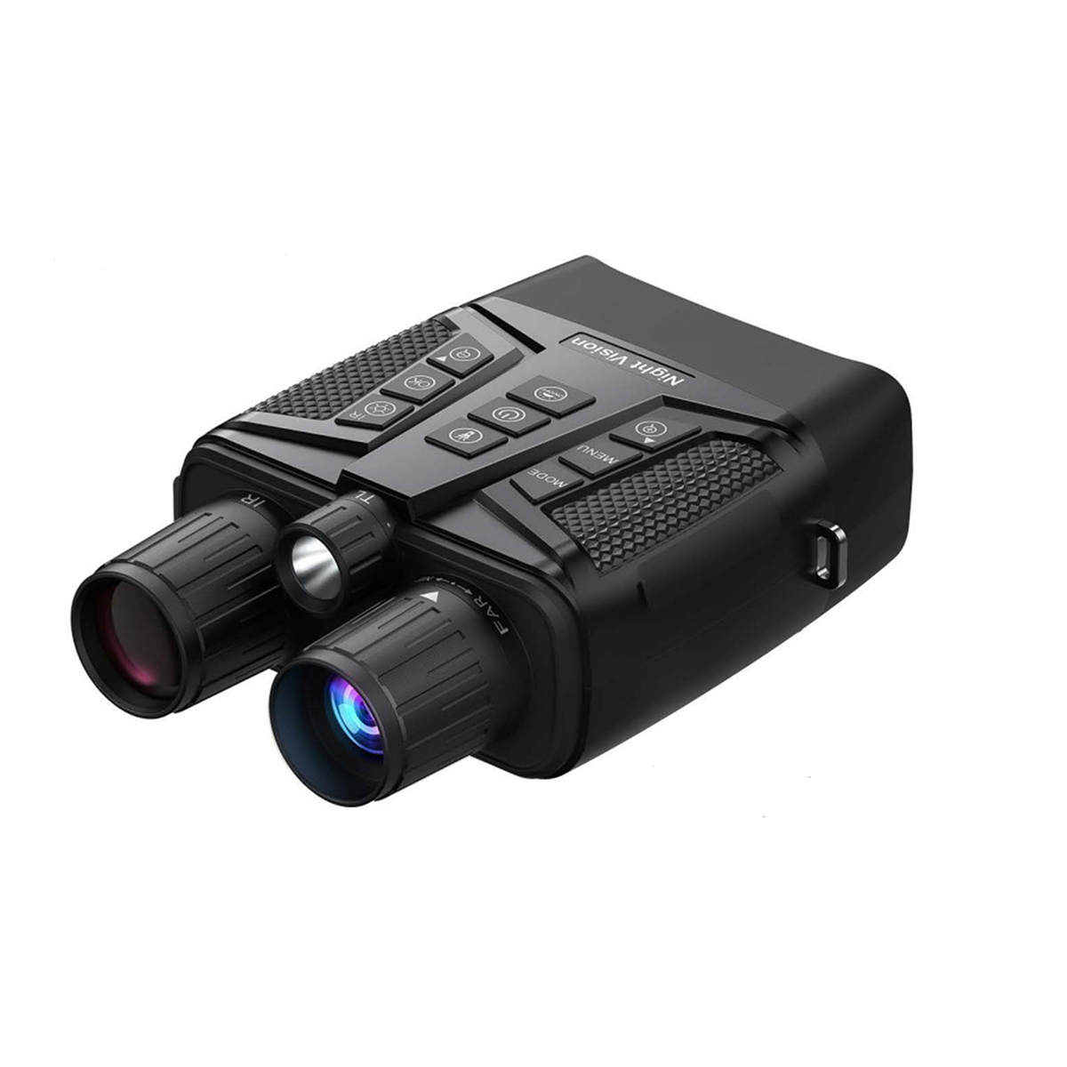 4K Night Vision Binoculars 64GB Infrared Night Vision Goggles 3 inch Large Screen 8X Digital Zoom Tactical Light for Camping Hunting