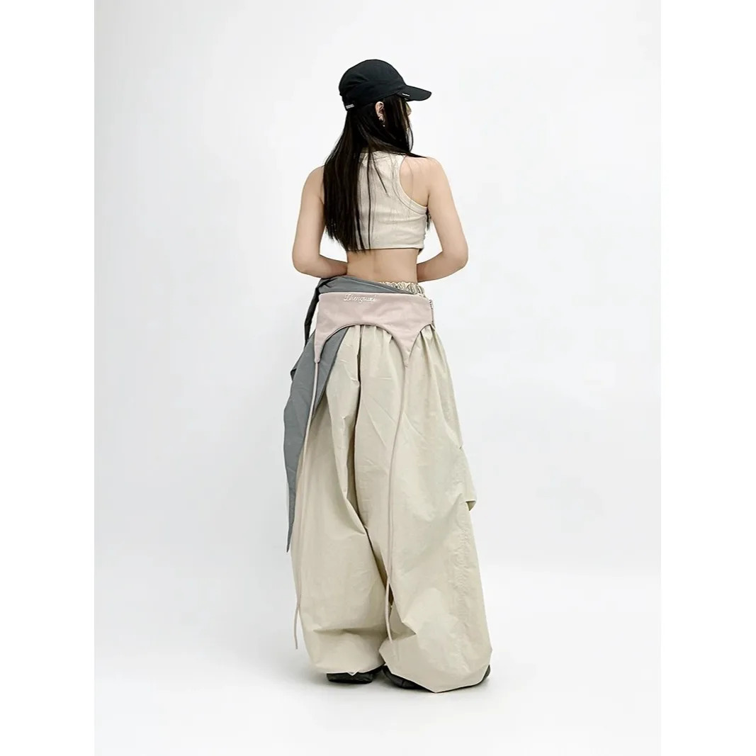 American Retro Girl Work Pants Loose Street Dance Hip-hop Trend Korean Clothes Womens Clothing Traf Womens 250617