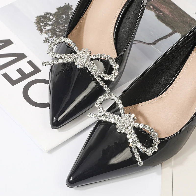 1Pcs DIY Detachable Wedding Shoes High Heel Shoe Accessories Women Shoe Floral Buckle Shoe Clip Alloy Rhinestone Versatile Upper 250617
