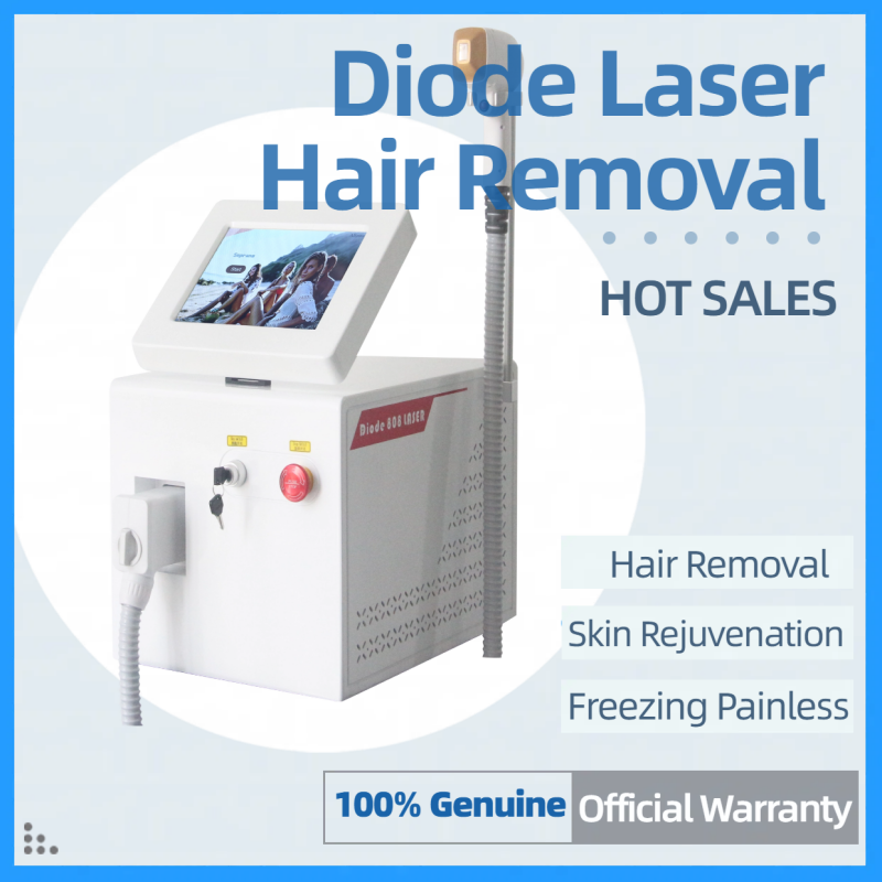Portable 808nm Diode Laser Hair Removal Machine Factory Selling CE Approved 3 wavelengths Painless Skin Rejuvenation Epilator