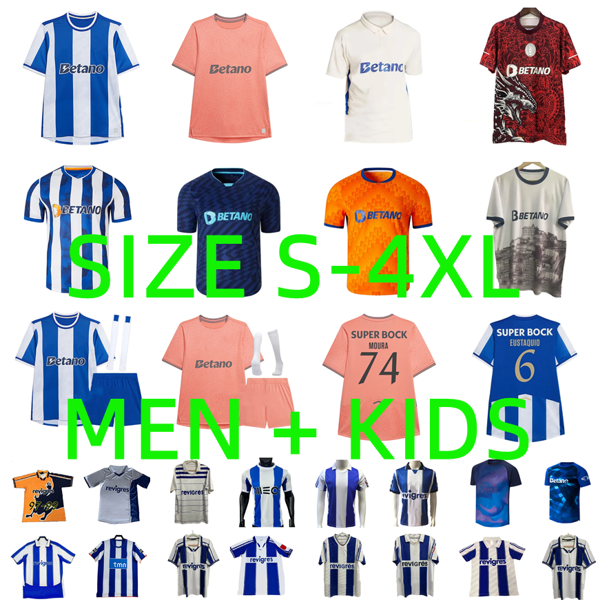 25 26 FC Portos PEPE soccer jerseys 2025 2026 SAMU. A R. MORA FABIO VIEIRA NAMASO GONCALO B. GUL EUSTAQUIO DECO Retro 86 88 94 95 96 97 98 99 00 01 03 04 Football Shirt Men Kids Kit