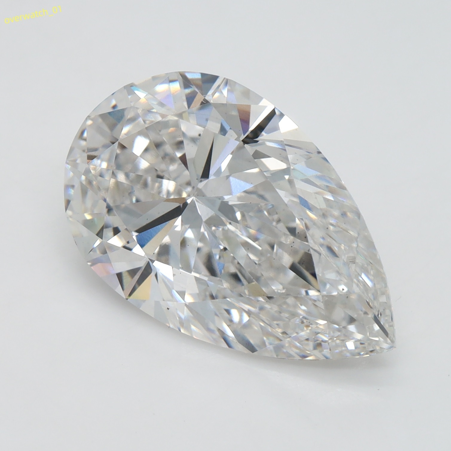 IGI White Pear Cut 6.25 Ct Lab Diamond F VS2 Clarity Loose Calibrated Lab Created Diamonds for Jewelry Making