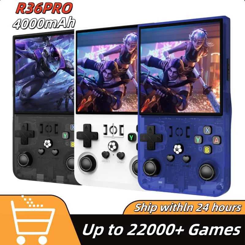 Open Source R36 PRO Retro Handheld Video Game Console Linux System 3.5 Inch IPS Sn Portable Pocket Video Player 128GB Games B250620