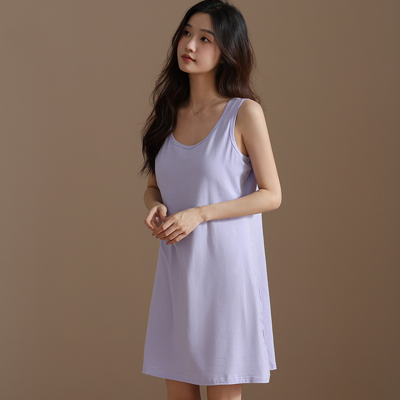 B180 New style temperament with chest pad white waist dress 2024 new style female summer small