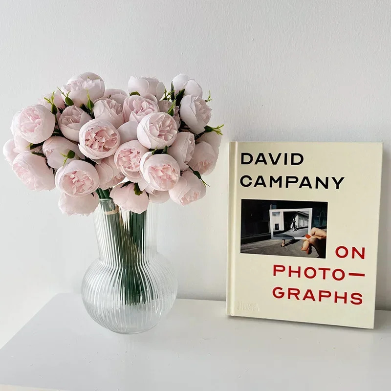 27 Heads Artificial Silk Peony Bouquet Home Decoration Table Flower Pography Props Flower Wedding Bride Flower 250616