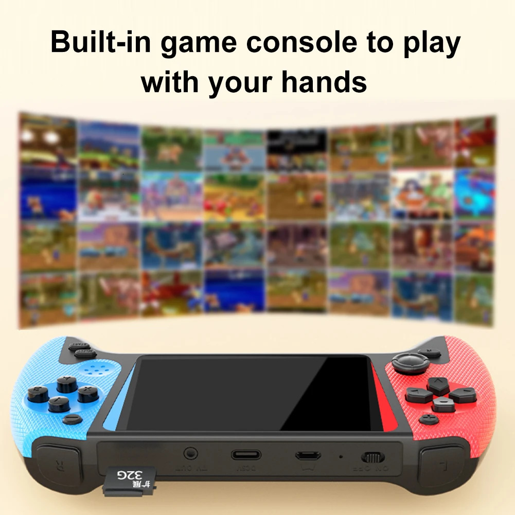 Retro Handheld Game Console 35inch LCD Screen 1200mAh Gaming Nostalgic for Kids Adults Single Player 250612