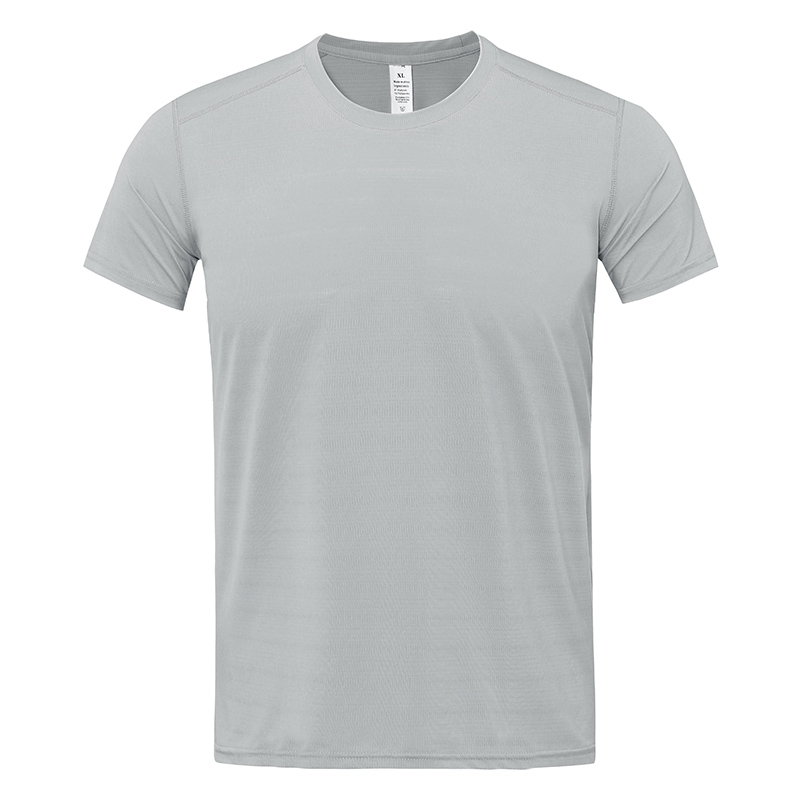 Ice silk quick drying sports short sleeved T-shirt for men and women, cool and breathable cultural shirt
