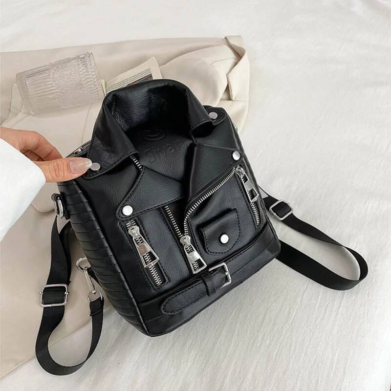 DHSM Hip hop Jacket Design Shoulder Clothes Shape Women Handbag Fashion Brand Lady Crossbody Bag Designer Travel Backpack