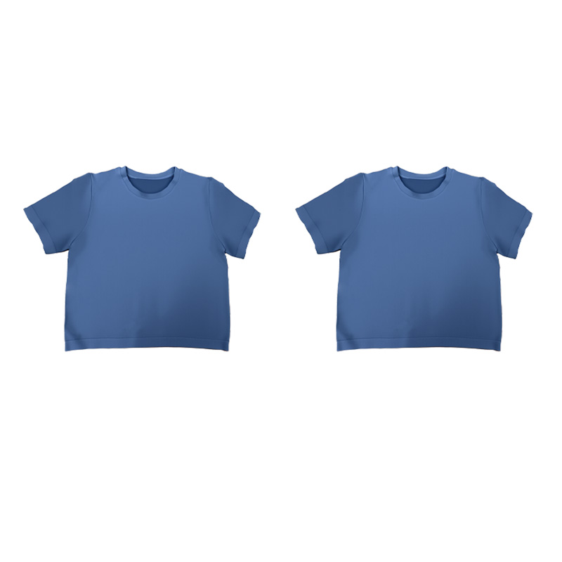 the threedimensional cut is more stylish and the womens classic navy blue round neck tshirt combines fashion and comfort