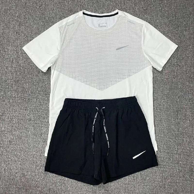 Mens Tracksuits Tech Set Designer Tracksuit T Shirts Shorts Two-piece Womens Fitness Suit Print Quick Drying and Breathable Sportswear Basketball T-shirt Jogger00