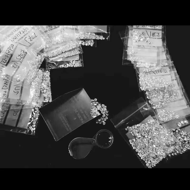 Lab Grown Diamond 0.8-2.7mm Synthetic Diamonds Melee Def Vvs VS SI Wholesale Lab Created HPHT CVD Polish Diamond 1 Carat Price