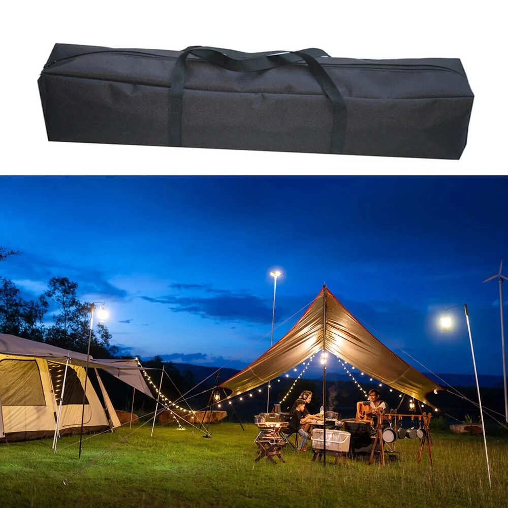 Canvas Canopy Pole Bag Camping Tent Swag Storage Pouch Large Capacity Travel Picnic Handbag Waterproof Luggage Pack 250612