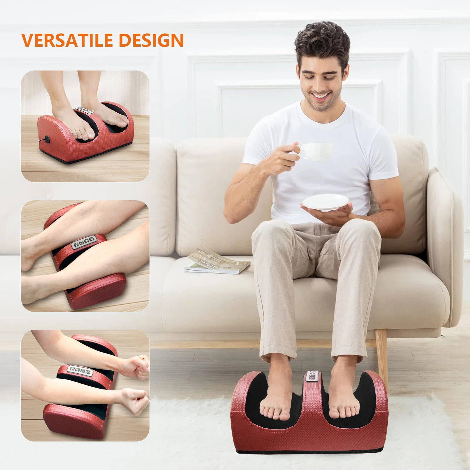 Foot massage machine kneading foot leg massager electric heating home Christmas gifts Valentines Day M 250605