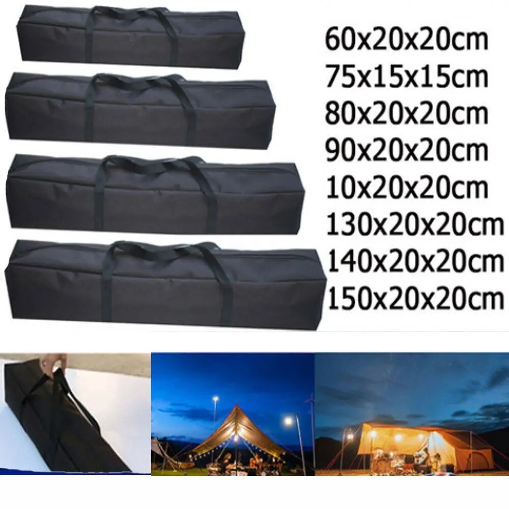 Canvas Canopy Pole Bag Camping Tent Swag Storage Pouch Large Capacity Travel Picnic Handbag Waterproof Luggage Pack 250612