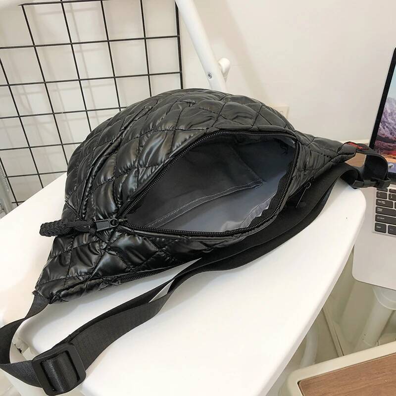 DHGM 2024 Winter Down Waist Ladies Fanny pack Phone Pack Brand Designer Female Belt Bag Casual unisex Crossbody Chest Bags