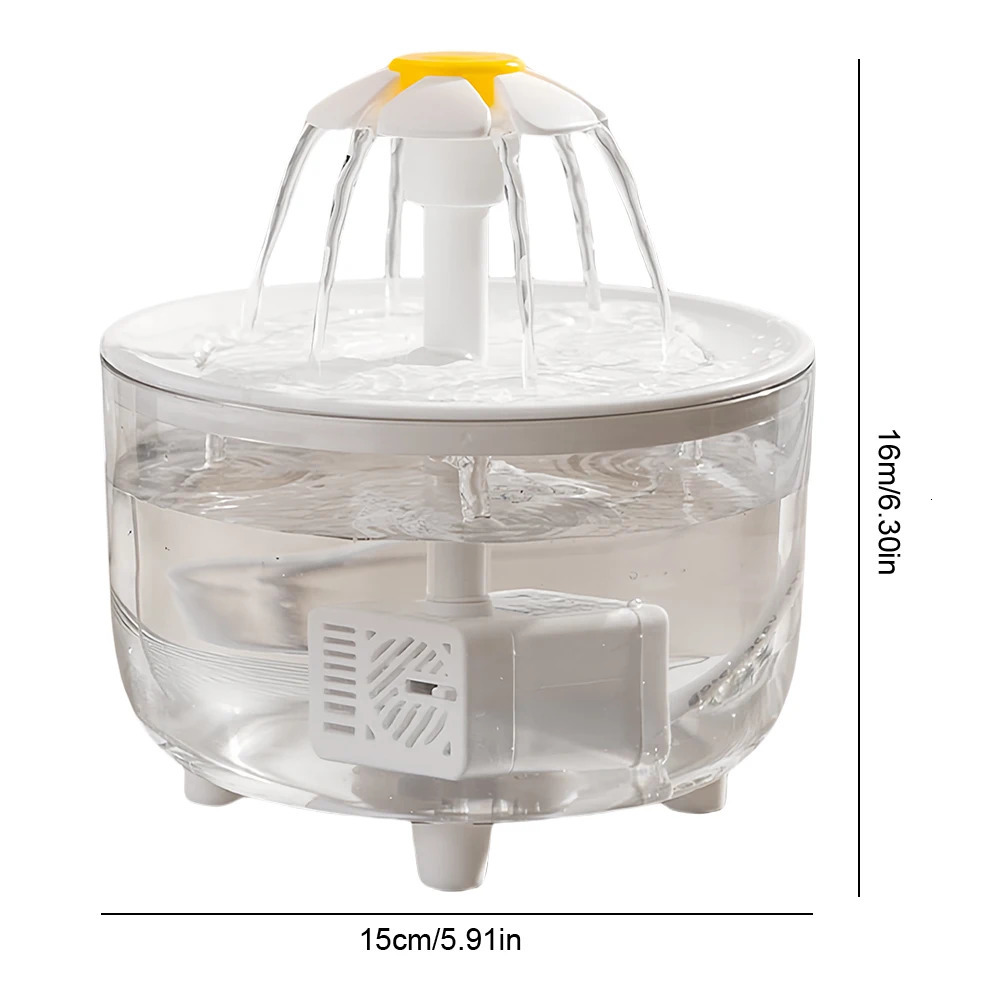 Pet Water Fountain Automatic Cat Drink Bowl Filter 1200ml USB Electric Mute Pet Drinking Dispenser Drinker For Cats Water Filter 250614
