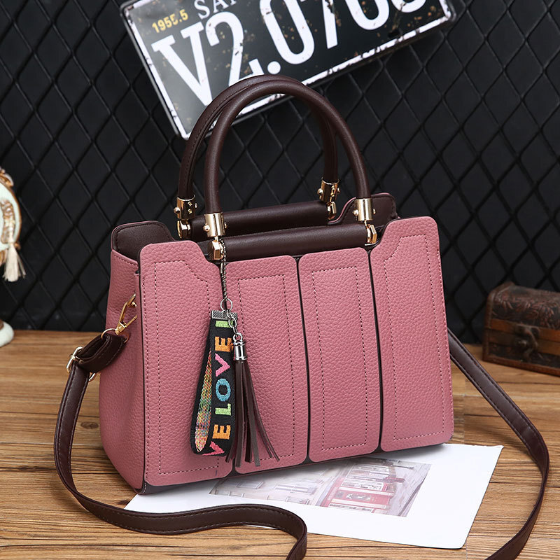Free Shipping 2025 Summer New Designer Bag Fashionable And High-quality Shopping Bag High-end Solid Color Leather Women's Shoulder Handbag