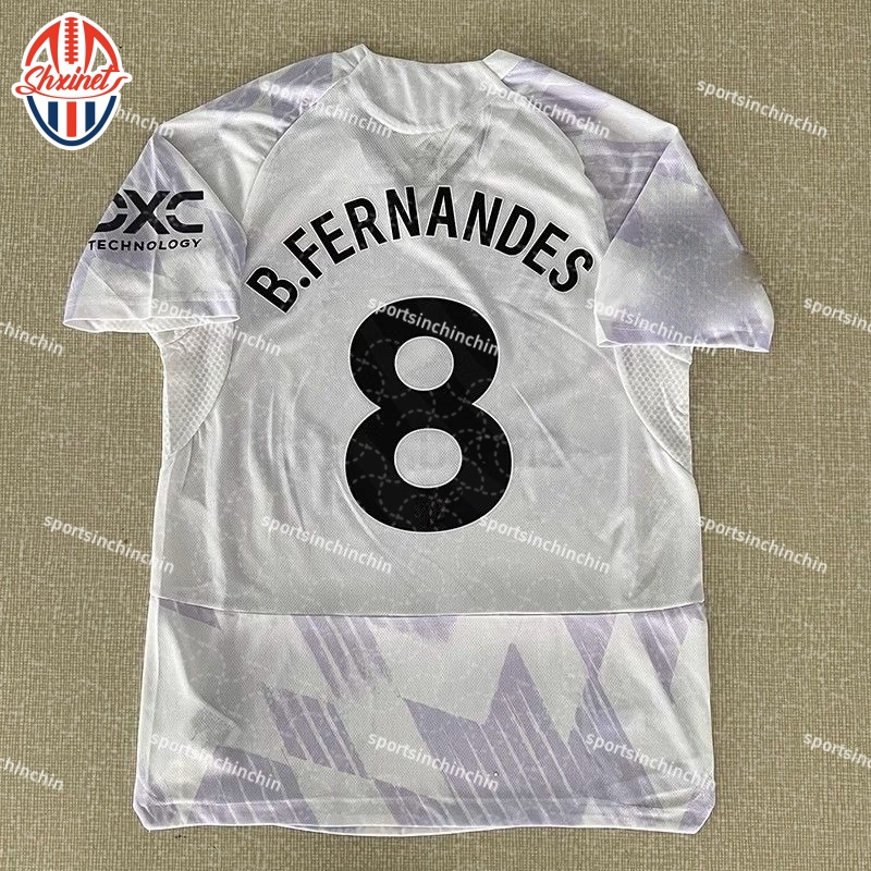 25-26 Season Rashford 10 Bruno Fernandes 8 Martinez 6 Ghana Joe 17 Adult Short Sleeve Casual Jersey 24-25 Home and Away Children's Sports Match T