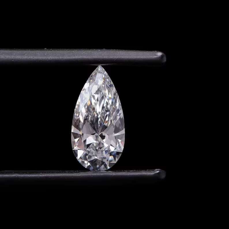 IGI White Pear Cut 6.25 Ct Lab Diamond F VS2 Clarity Loose Calibrated Lab Created Diamonds for Jewelry Making