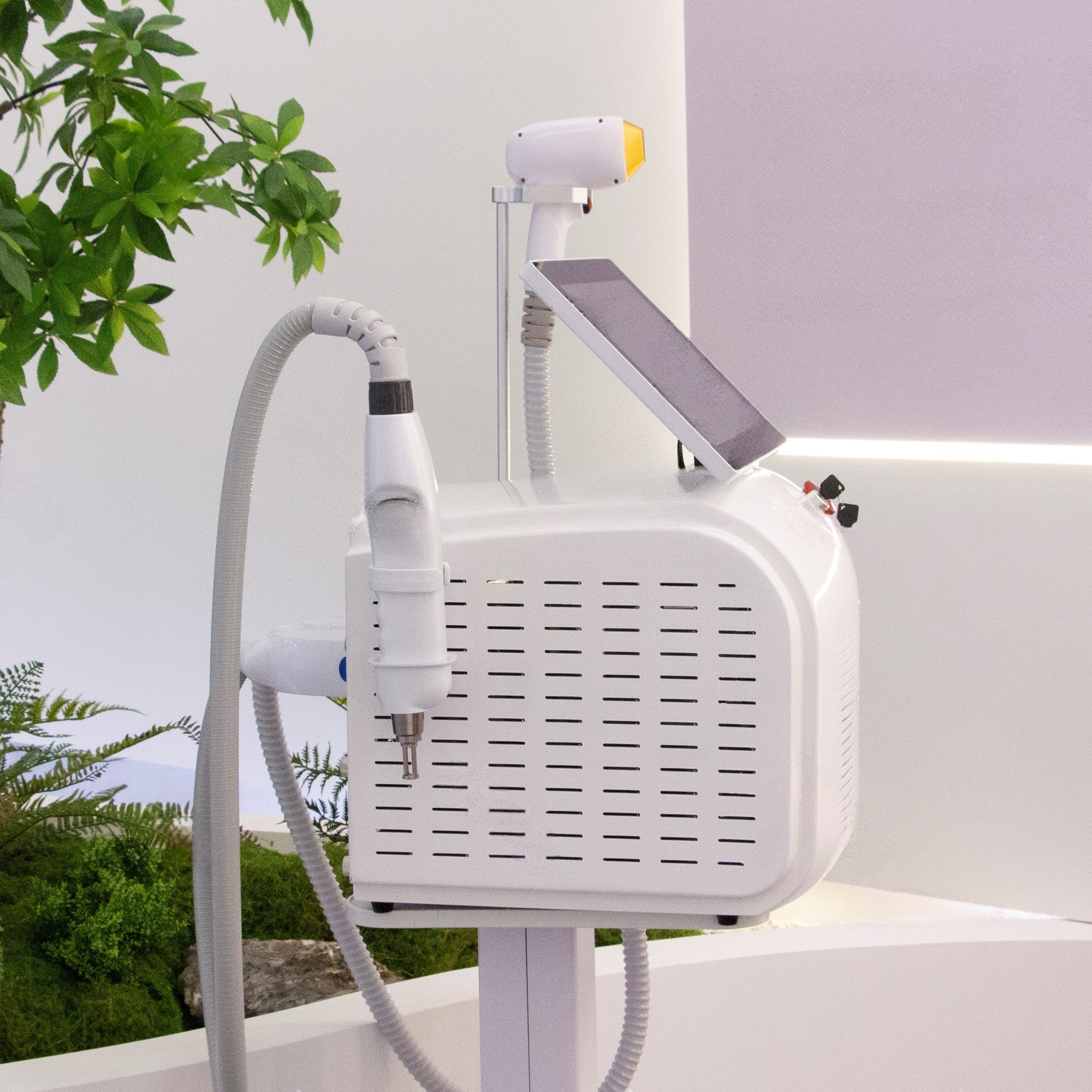 2025 portable 808nm diode laser hair removal machine 3 wavelength 2-in-1 picosecond tattoo removal and hair removal high-intensity pulse beau