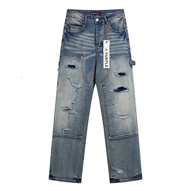 2025 designer jeans men women purpleity jeans denim jeans trousers knee skinny straight motorcycle trendy long straight high quality mens brand long p