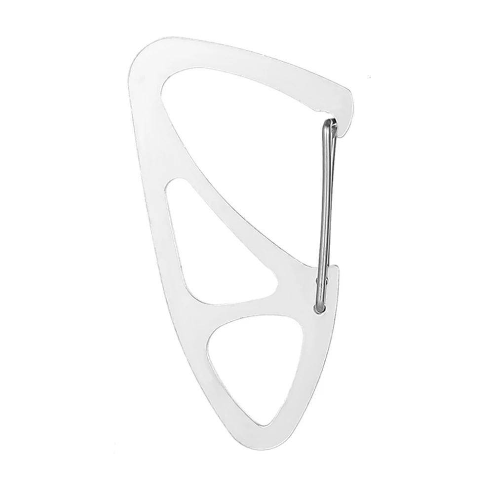 Keychain Carabiner Ring Key Holder Men Gift Travelling Easy Carrying Stainless Steel Climbing Hook Portable Parts y250611