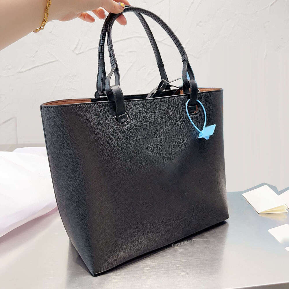 Black tote Bag Leather waterproof large capacity shopping bag fashion designer shoulder bag women's purse cross body handbag Commuting work bag clutch